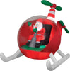 Animated Airblown Helicopter Santa Gemmy Prop Christmas Decor Decoration