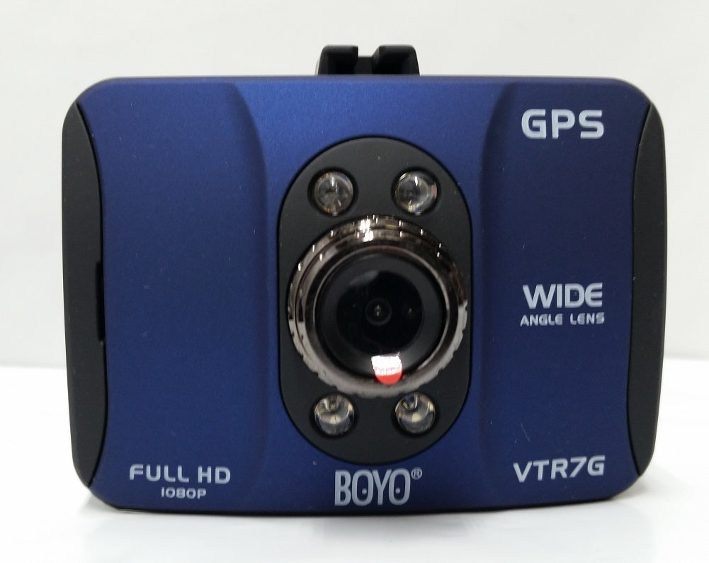 BOYO HD Vehicle Camera Recorder Dash-Cam with GPS and Built-In Monitor