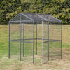 SummerHawk Ranch Powder-Coated Steel Walk-In Animal Enclosure, 40 Sq Ft