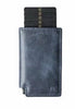 Ekster Parliament Slim Leather Wallet RFID Blocking Quick Card Access Steel Blue