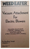 WeedEater Vacuum Attachment for Electric Blowers for WEB200