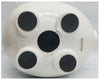 White Ceramic Piggy Bank Large 8" H x 10" L