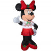 Gemmy Disney  Inflatable Minnie Mouse 6 Ft. Tall with Red Bow Outdoor Holiday Decoration
