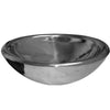 Whitehaus WHNVE217-MIRR Noah'S Collection 21 1/2-Inch Double Layer Above Mount Vessel Basin, Mirrored Stainless Steel