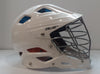 STX Lacrosse Stallion 500 Helmet White Helmet with Grey Face Mask, Medium