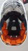 STX Lacrosse Stallion 500 Helmet White Helmet with Grey Face Mask, Medium