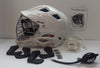 STX Lacrosse Stallion 500 Helmet White Helmet with Grey Face Mask, Medium