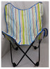 Urban Shop Surfer Stripe Butterfly Chair Cool Blue