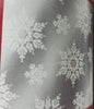 Double Sided Christmas Wrap Foil Silver Snowflake/Silver Greetings 269 sq ft