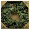 32" Dual Color LED Wreath Pre-Lit with 50 Color Changing LEDs Battery Operated