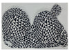 Xhilaration Strapless Bandeau Push-Up Bikini Swim Suit Top Black/White, XL