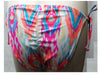 Xhilaration Women's String Bikini Bottom, Hot Coral Multi, X-Small