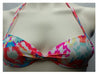 Xhilaration Women's Push-Up Underwire Strappy Bikini Top Hot Coral Multi, XSmall
