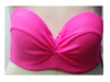 Xhilaration Women's Push-Up Underwire Strapless Bikini Top Hot Pink, X-Small