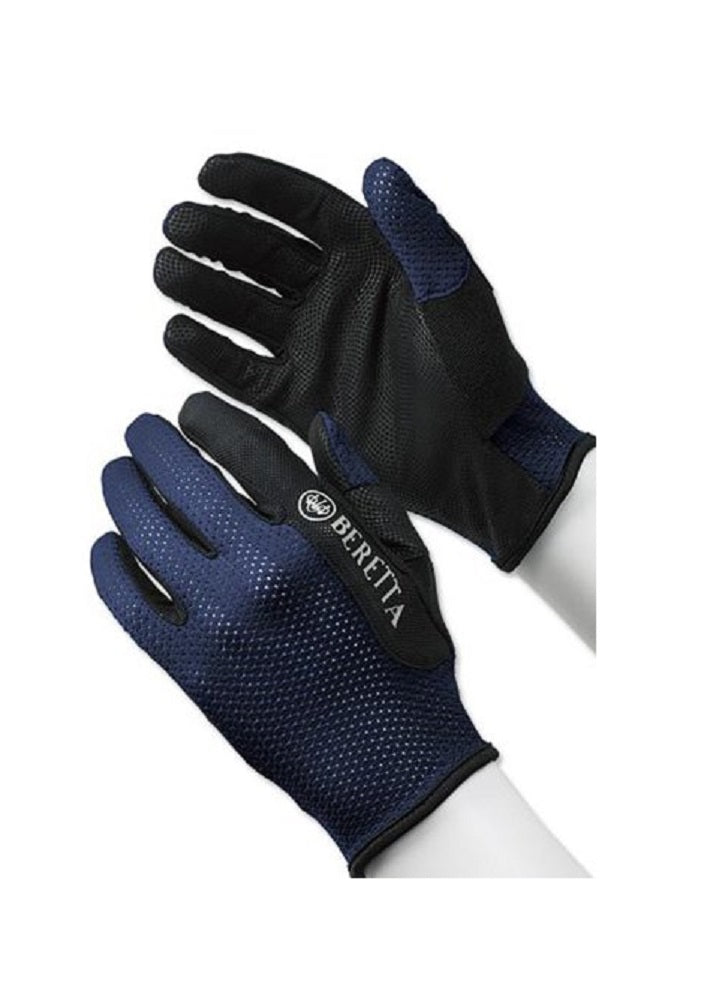 Beretta Men's Mesh Full Finger Navy Shooting Glove, X-LARGE
