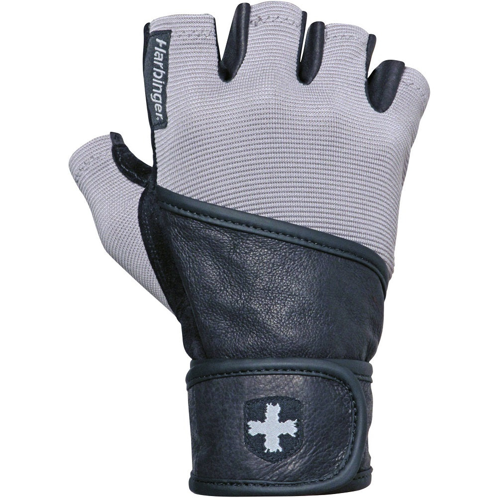Harbinger Classic Wash & Dry WristWrap Glove Gray/Black, XXL