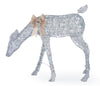 Home Accents Holiday 3.5 ft Holiday Glow LED Silver Doe with Gold Bow