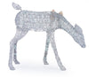 Home Accents Holiday 3.5 ft Holiday Glow LED Silver Doe with Gold Bow