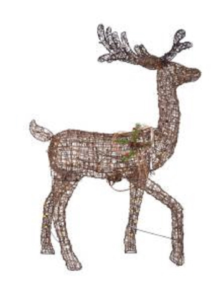 Home Accents Holiday 5 ft Animated LED Brown Deer 200 Warm White LED Lights