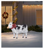 Home Accents Holiday 4.5 FT Cheerful Creatures LED Cow Yard Decoration