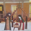 Home Accents Holiday 6FT LED Lighted Burlap Nativity Scene