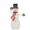 Home Accents Holiday 5ft Warm White LED Animated PVC Snowman with Hat and Scarf
