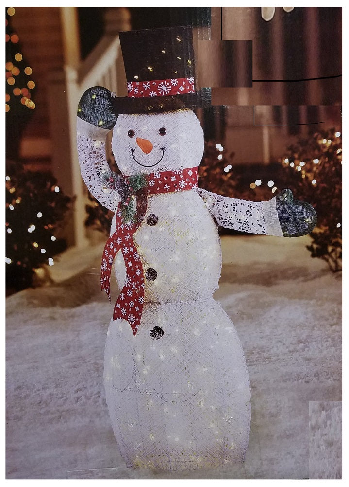 Snowman Pvc Home Accents Holiday 5ft Warm White LED Animated PVC Snowman with Hat ...