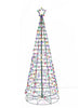 Home Accents Holiday 6 ft LED Multi-Color Pre-Lit Cone Tree with Star
