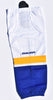 Bauer 800 Series Ice Hockey Sock, White, Navy with Gold & White Stripes, Youth L-XL